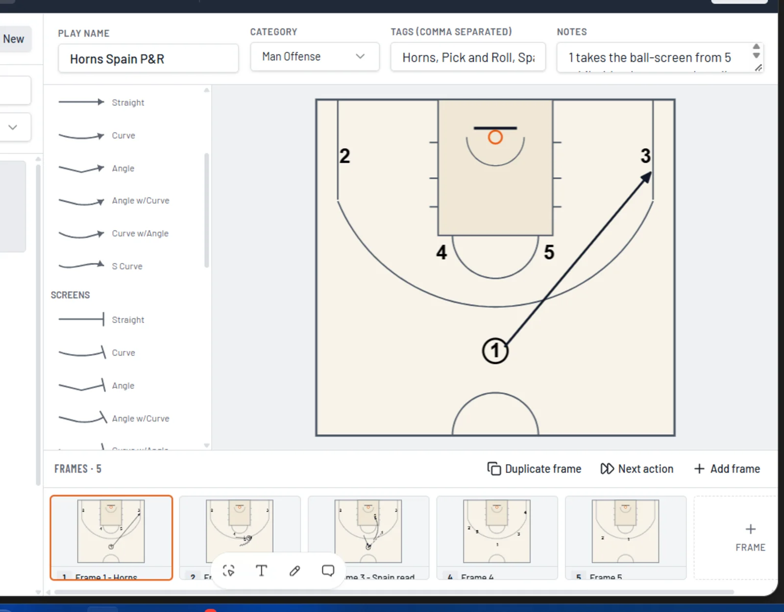 Software Actions Basketball Play Designer & Playbook Software | HoopDraw